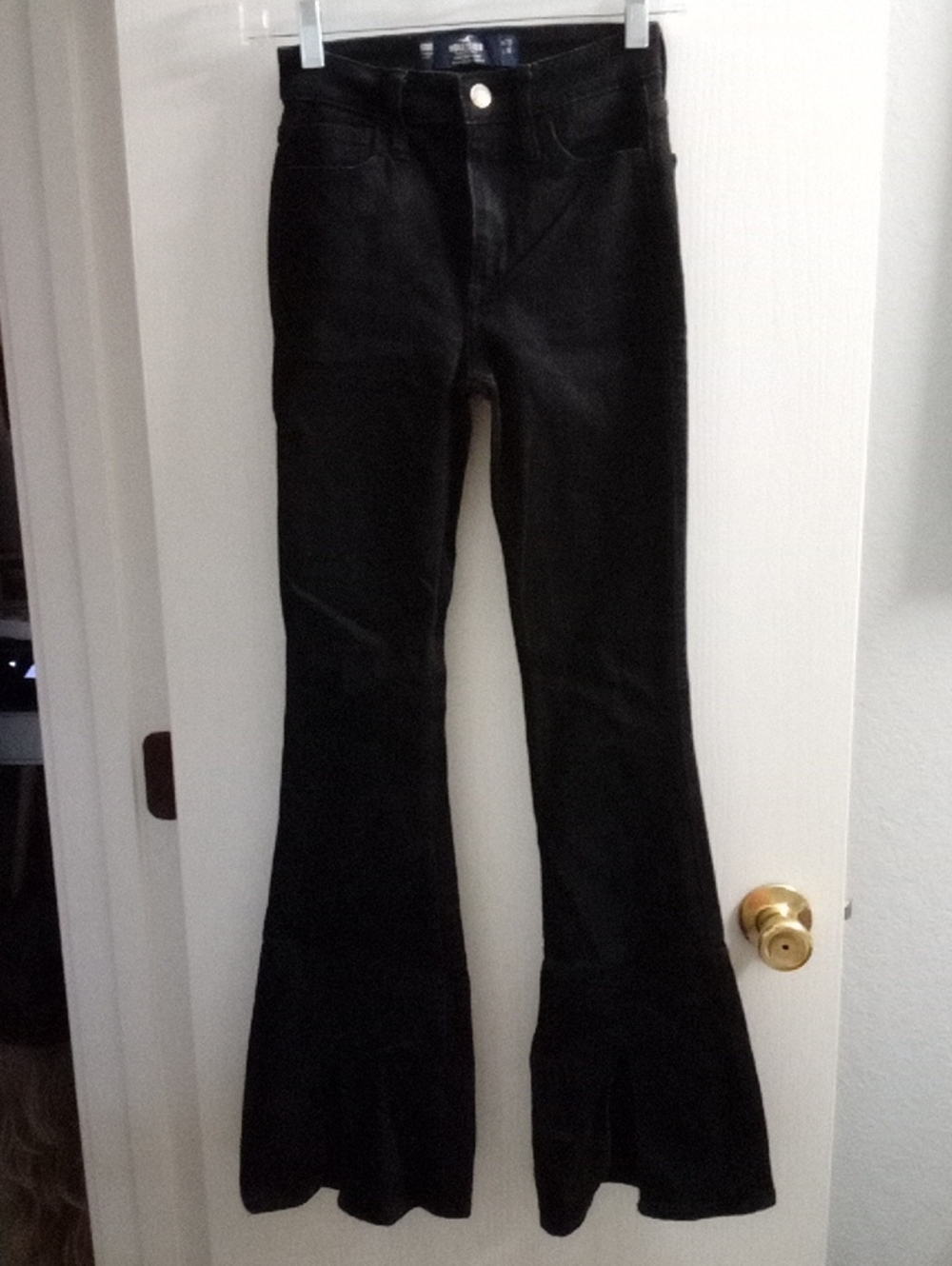 Hollister Black Flared High-Rise Jeans